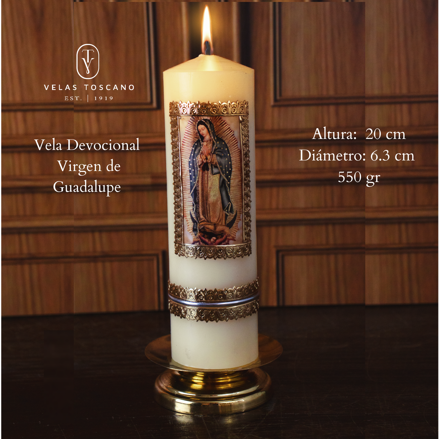 VELA GRANDE VIRGEN DE GUADALUPE